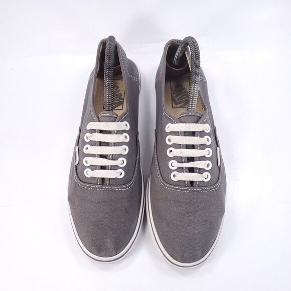 Vans Off the Wall Athletic Lace Up Shoe Womens Size 8.5 Mens 7 TB4R Gray White - Picture 2 of 9
